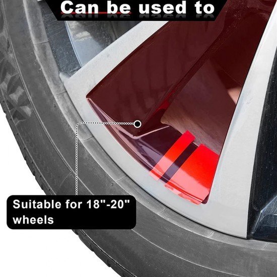 Car Rim Styling Stickers (Pack of 4) | Universal Wheel Decals Car Rim Styling Stickers (Pack of 4) | Universal Wheel Decals
