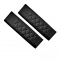 Premium Leather Car Seat Belt Covers - (Pack of 2) Black