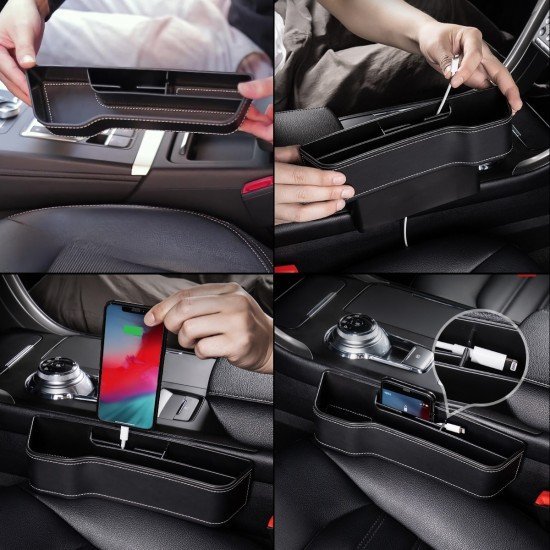 Car Front Seat Gap Organizer Universal Fit 3 Colors Car Front Seat Gap Organizer Universal Fit 3 Colors