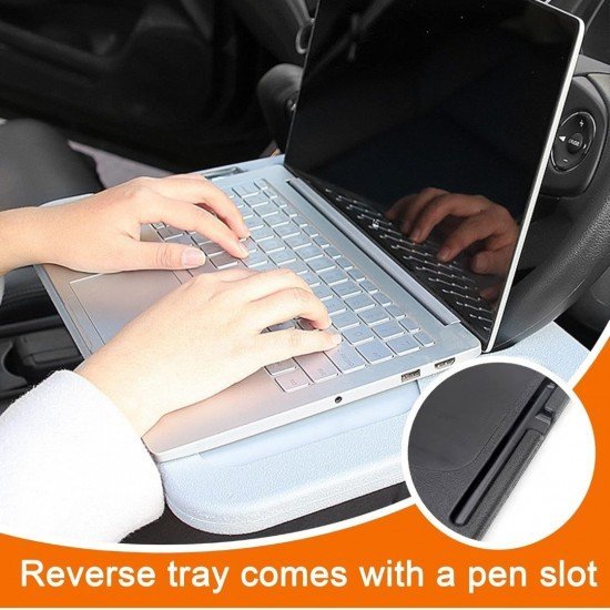 Car Steering Wheel Multipurpose Tray (Grey) Car Steering Wheel Multipurpose Tray (Grey)