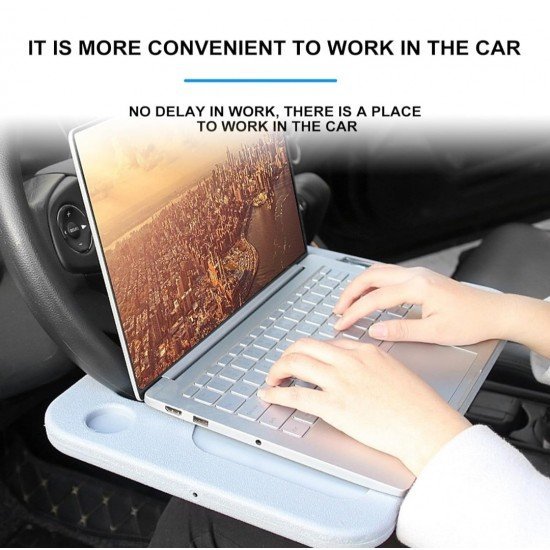 Car Steering Wheel Multipurpose Tray (Grey) Car Steering Wheel Multipurpose Tray (Grey)