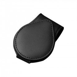 Car Sun Visor Glasses Holder Clip – Premium Leather Metal & Magnet