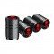 Skull Bones 4 Pcs Aluminum Tire Valve Stem Caps - Universal Fit