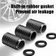 White Finger 4 Pcs Aluminum Tire Valve Stem Caps - Universal Fit