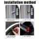 White Finger 4 Pcs Aluminum Tire Valve Stem Caps - Universal Fit