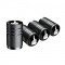 White Finger 4 Pcs Aluminum Tire Valve Stem Caps - Universal Fit