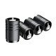 White Finger 4 Pcs Aluminum Tire Valve Stem Caps - Universal Fit