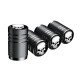 White Skull 4 Pcs Aluminum Tire Valve Stem Caps - Universal Fit