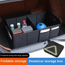 Large Collapsible Car Trunk Organizer With Reflector Band – 600D Oxford Large Collapsible Car Trunk Organizer With Reflector Band – 600D Oxford