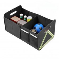 Large Collapsible Car Trunk Organizer With Reflector Band – 600D Oxford