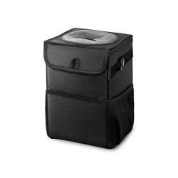 Waterproof Car Trash Can with Lid - 2.2 Gallon Leakproof Organizer