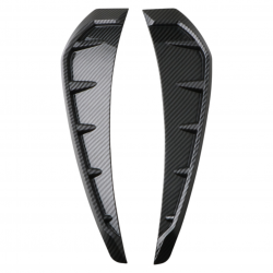 Car Fender Side Vent Grille Spoilers - Universal Fit (Pack of 2) Carbon Fiber