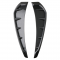 Car Fender Side Vent Grille Spoilers - Universal Fit (Pack of 2) Carbon Fiber