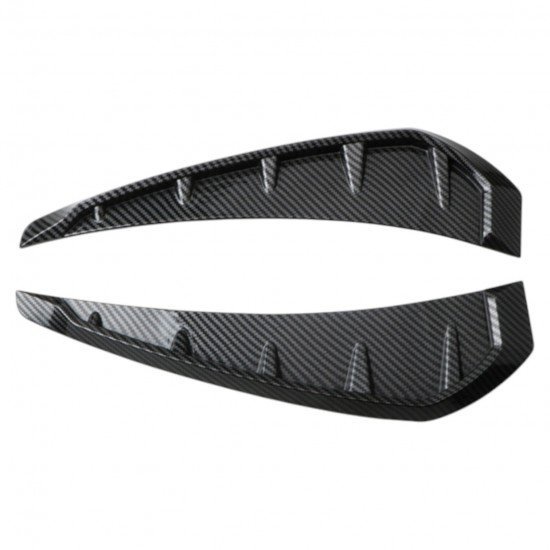 Car Fender Side Vent Grille Spoilers - Universal Fit (Pack of 2) Carbon Fiber Car Fender Side Vent Grille Spoilers - Universal Fit (Pack of 2) Carbon Fiber