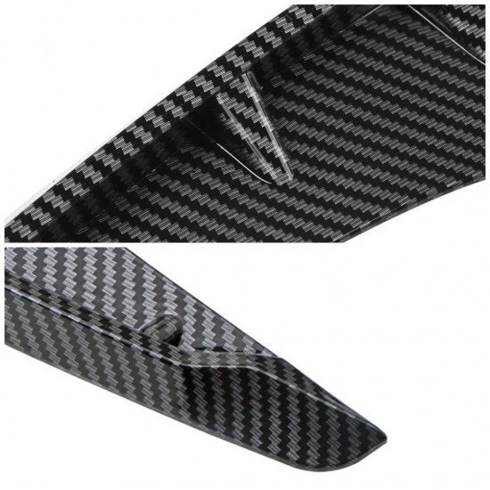 Car Fender Side Vent Grille Spoilers - Universal Fit (Pack of 2) Carbon Fiber Car Fender Side Vent Grille Spoilers - Universal Fit (Pack of 2) Carbon Fiber