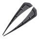 Car Fender Side Vent Sleek Spoilers Carbon Fiber | Universal Fit | Pack of 2