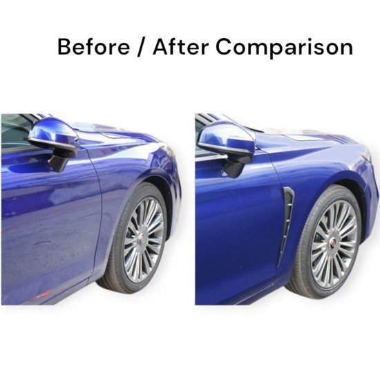 Car Fender Side Vent Sleek Spoilers Carbon Fiber | Universal Fit | Pack of 2