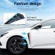 Car Fender Side Vent Sleek Spoilers Carbon Fiber | Universal Fit | Pack of 2
