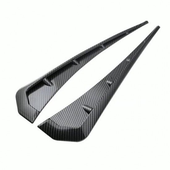 Car Fender Side Vent Sleek Spoilers Carbon Fiber | Universal Fit | Pack of 2