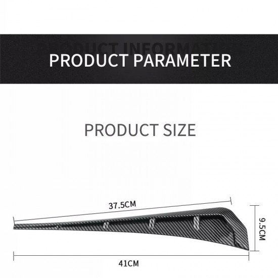 Car Fender Side Vent Sleek Spoilers Carbon Fiber | Universal Fit | Pack of 2