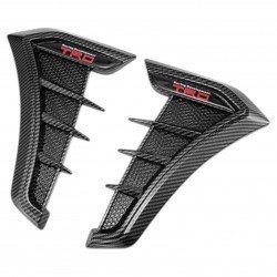 Carbon Fiber Fender Wings Emblem Pack of 2 Universal Fit – ABS | Sports Style Fender Decoration