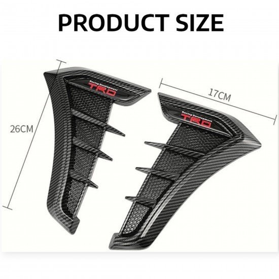 Carbon Fiber Fender Wings Emblem Pack of 2 Universal Fit – ABS | Sports Style Fender Decoration Carbon Fiber Fender Wings Emblem Pack of 2 Universal Fit – ABS | Sports Style Fender Decoration