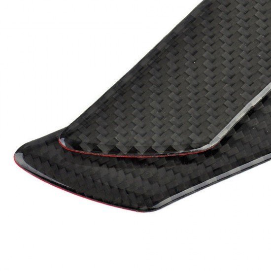 Real Carbon Fiber Car Door Sill Protectors- 4Door Set (Universal Fit, Anti Slip  & Anti Scratch)