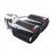 Carbon Fiber Dual Exhaust Tail Tip 2.5 Inch Inlet 3.5 Inch Outlets – Stainless Steel | Universal Fit 