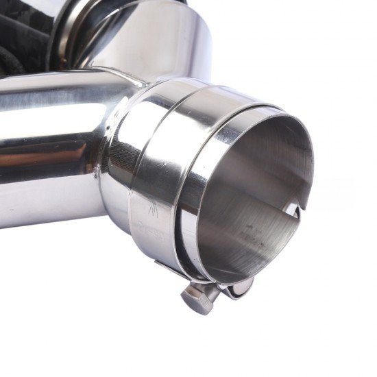 Forged Carbon Fiber Dual Exhaust Tail Tip 2.5 Inch Inlet 3.5 Inch Outlets – Stainless Steel | Universal Fit