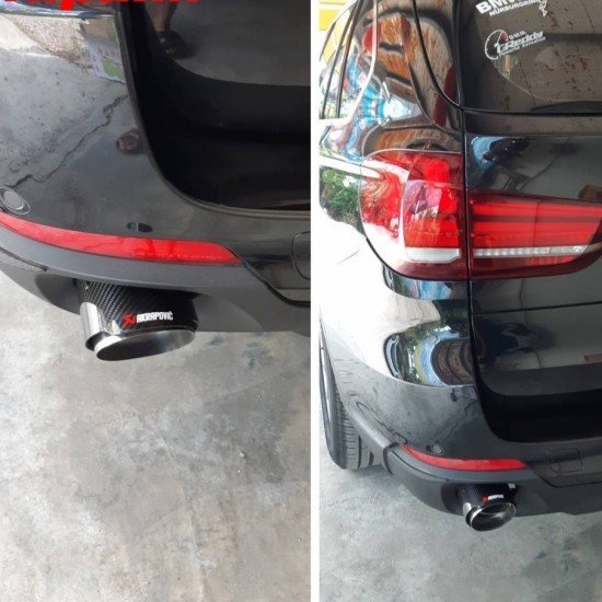 Carbon Fiber Exhaust Tail Tips - 2.5 Inch Inlet & 3.5 Inch Outlet Carbon Fiber Exhaust Tail Tips - 2.5 Inch Inlet & 3.5 Inch Outlet