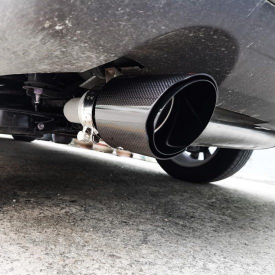 Carbon Fiber Exhaust Tail Tips - 2.5 Inch Inlet & 3.5 Inch Outlet Carbon Fiber Exhaust Tail Tips - 2.5 Inch Inlet & 3.5 Inch Outlet