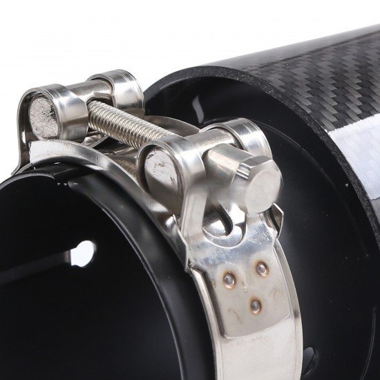 Carbon Fiber Exhaust Tail Tips - 2.5 Inch Inlet & 3.5 Inch Outlet Carbon Fiber Exhaust Tail Tips - 2.5 Inch Inlet & 3.5 Inch Outlet