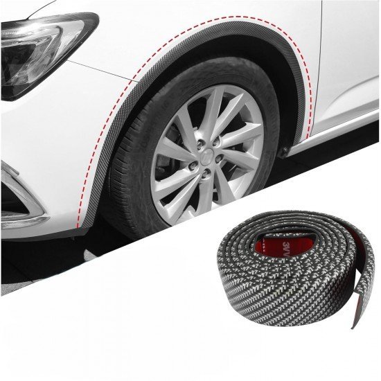Carbon Fiber Universal Fender Flares 1.5M 2 Inch Wide – ABS | Front & Rear Fender Strip