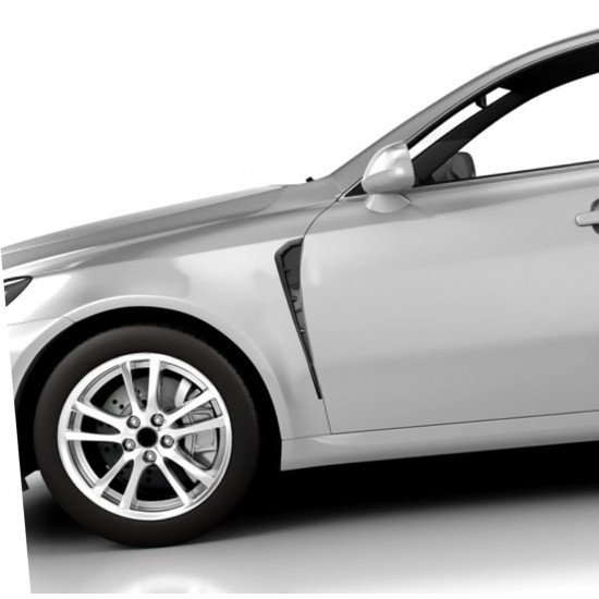 Car Fender Side Vent Sleek Spoilers Carbon Fiber | Universal Fit | Pack of 2