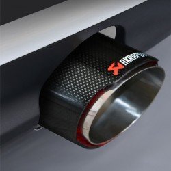 Carbon Fiber LED Exhaust Tail Tip 2.5 Inch Inlet 3.5 Inch Outlet – Blue & Red LED Glow | Universal Fit