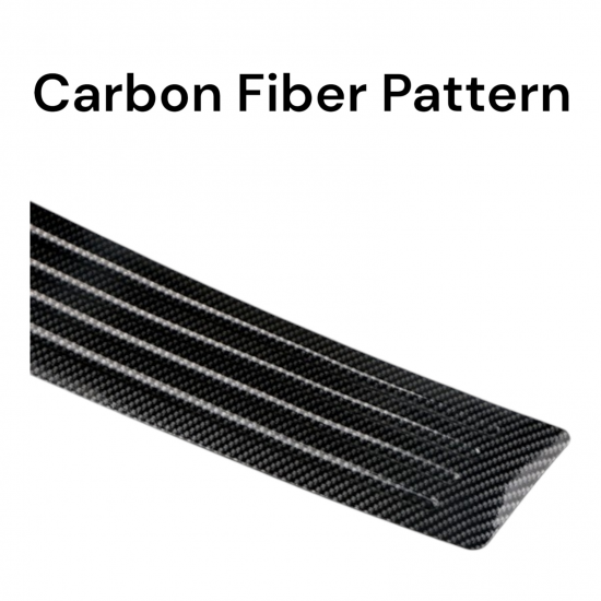 Car Rear Bumper Anti Scratch Protection Guards - Universal Fit - 90 & 104 CM (Carbon Fiber) Car Rear Bumper Anti Scratch Protection Guards - Universal Fit - 90 & 104 CM (Carbon Fiber)