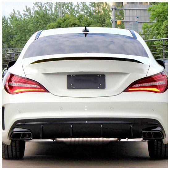 Carbon Fiber Sleek Car Rear Spoiler 120CM | Universal Fit Sedan Carbon Fiber Sleek Car Rear Spoiler 120CM | Universal Fit Sedan