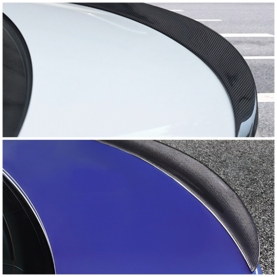 Carbon Fiber Sleek Car Rear Spoiler 120CM | Universal Fit Sedan Carbon Fiber Sleek Car Rear Spoiler 120CM | Universal Fit Sedan