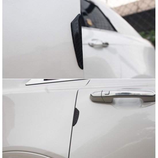 Real Carbon Fiber Car Door Protection Guards 4 Pcs Set – Anti Bump Scratch | Universal Fit Cars SUVs Trucks Real Carbon Fiber Car Door Protection Guards 4 Pcs Set – Anti Bump Scratch | Universal Fit Cars SUVs Trucks