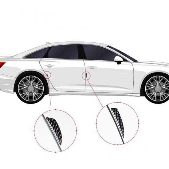Real Carbon Fiber Car Door Protection Guards 4 Pcs Set – Anti Bump Scratch | Universal Fit Cars SUVs Trucks Real Carbon Fiber Car Door Protection Guards 4 Pcs Set – Anti Bump Scratch | Universal Fit Cars SUVs Trucks