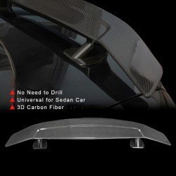 3D Carbon Fiber Car Rear Spoiler Wing | Universal Fit Sedan | 132CM 3D Carbon Fiber Car Rear Spoiler Wing | Universal Fit Sedan | 132CM