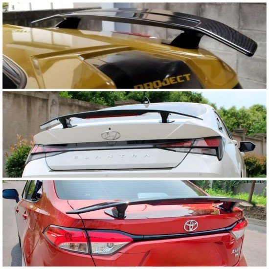 3D Carbon Fiber Car Rear Spoiler Wing | Universal Fit Sedan | 132CM 3D Carbon Fiber Car Rear Spoiler Wing | Universal Fit Sedan | 132CM