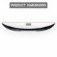 Carbon Fiber Sports Car Rear Spoiler - Universal Fit 125CM Carbon Fiber Sports Car Rear Spoiler - Universal Fit 125CM