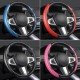 Carbon Fiber Steering Wheel Covers - Universal Fit (5 Colors) Carbon Fiber Steering Wheel Covers - Universal Fit (5 Colors)