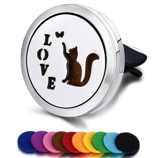 Designer Car Air Vent Freshener Clips with Scent Pads
