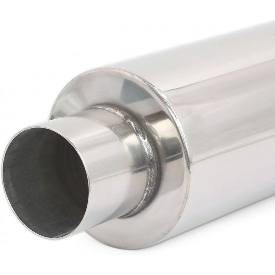 Stainless Steel Exhaust Muffler Tip - 2.25 Inch Inlet & 3 Inch Outlet Stainless Steel Exhaust Muffler Tip - 2.25 Inch Inlet & 3 Inch Outlet