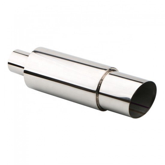 Stainless Steel Exhaust Muffler Tip - 2.25 Inch Inlet & 3 Inch Outlet Stainless Steel Exhaust Muffler Tip - 2.25 Inch Inlet & 3 Inch Outlet