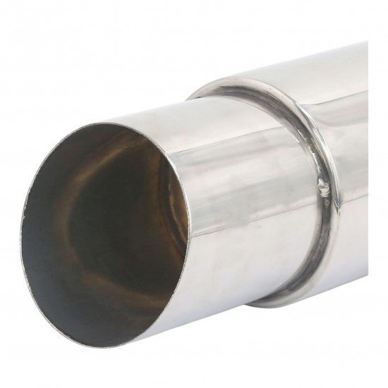 Stainless Steel Exhaust Muffler Tip - 2.25 Inch Inlet & 3 Inch Outlet Stainless Steel Exhaust Muffler Tip - 2.25 Inch Inlet & 3 Inch Outlet
