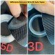 5D Carbon Fiber Anti Scratch Car Door Sill Protector Tape 5M Universal – Black