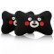 Kumamon Bear Car Neck Pillows Pack of 2 - Soft Flannel Headrest Cushions